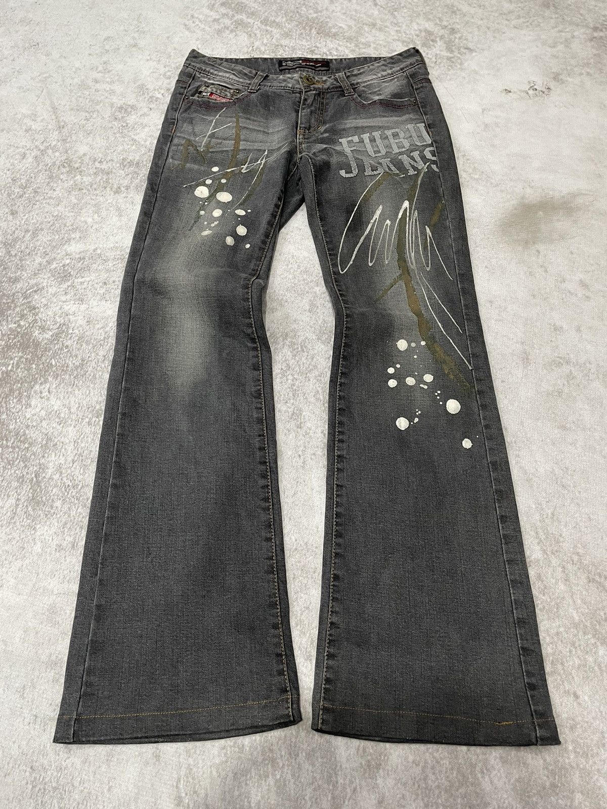 Hysteric Glamour × If Six Was Nine × Le Grande Bleu (L.G.B.) 2000s fubu japan super flared poem denim y2k style Size US 28 / EU 44 - 1 Thumbnail