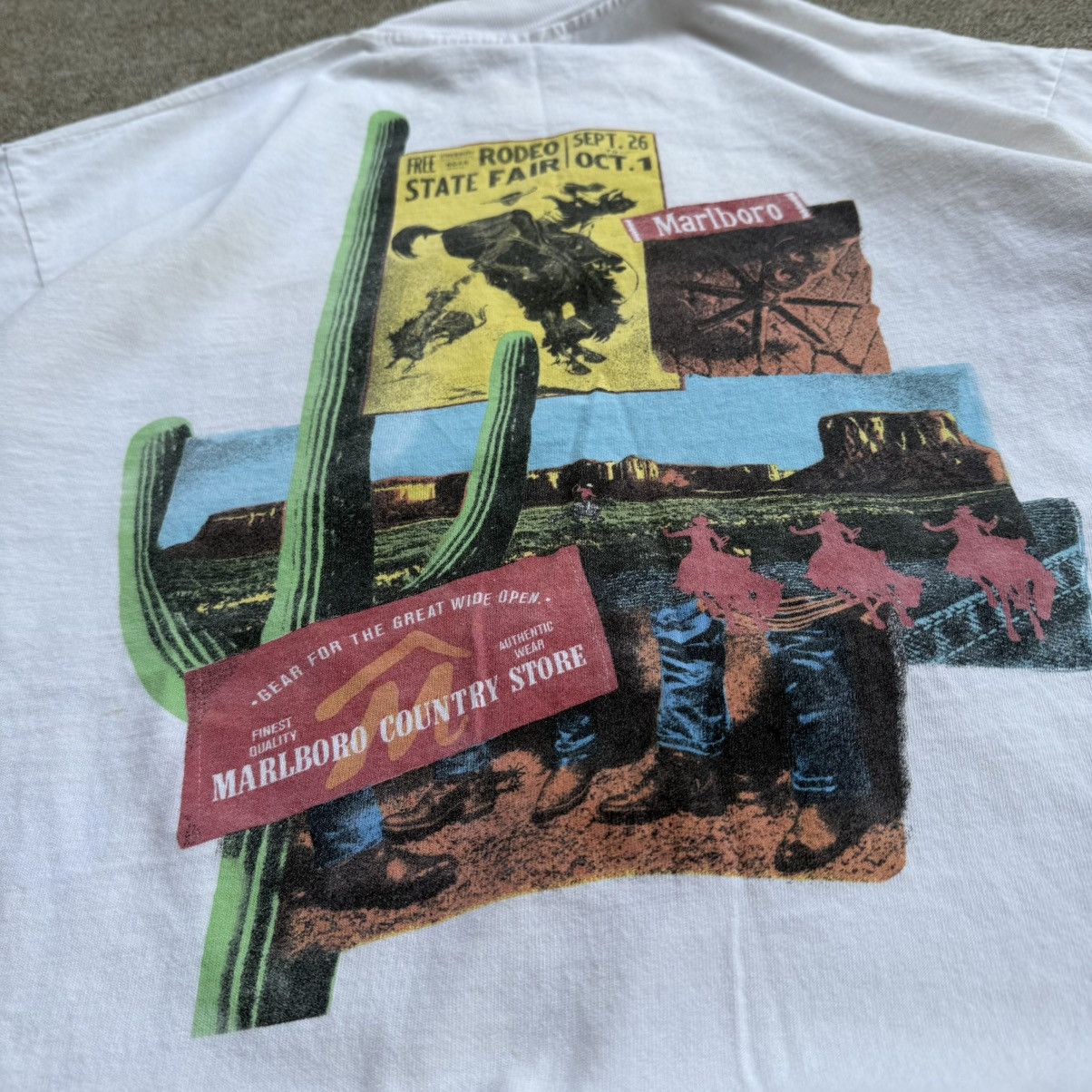 Marlboro Adventure Team Vintage Rare 80s Marlboro Country Promo Pocket Tee Size US XL / EU 56 / 4 - 2 Thumbnail