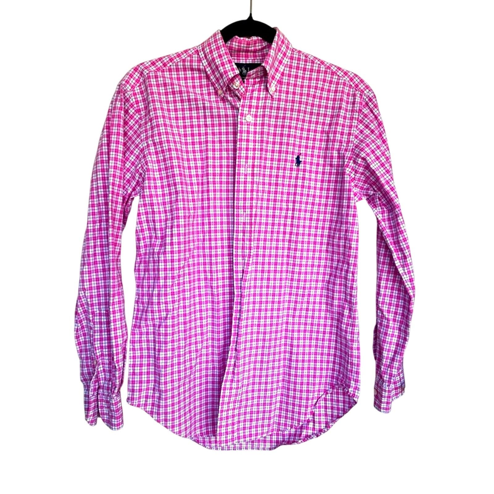 Ralph Lauren Ralph Lauren button down pink plaid shirt size 14.5 32/33 Size US M / EU 48-50 / 2 - 2 Thumbnail