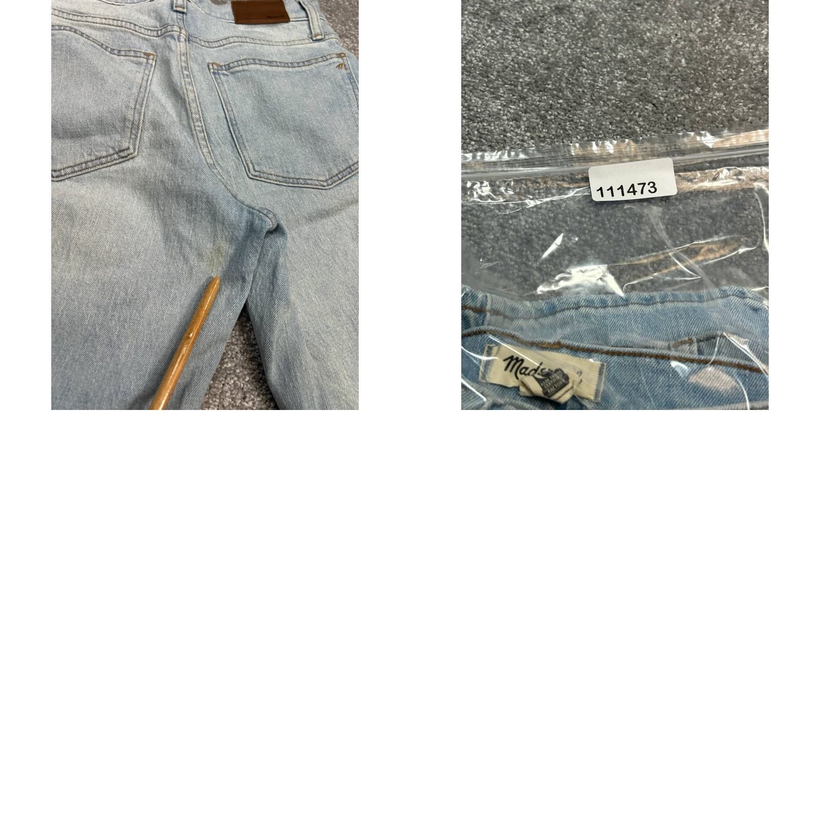 Madewell Madewell The Perfect Vintage Straight Jeans Womens 26 Blue Denim Mid Rise 27x25 Size 26" / US 2 / IT 38 - 9 Thumbnail