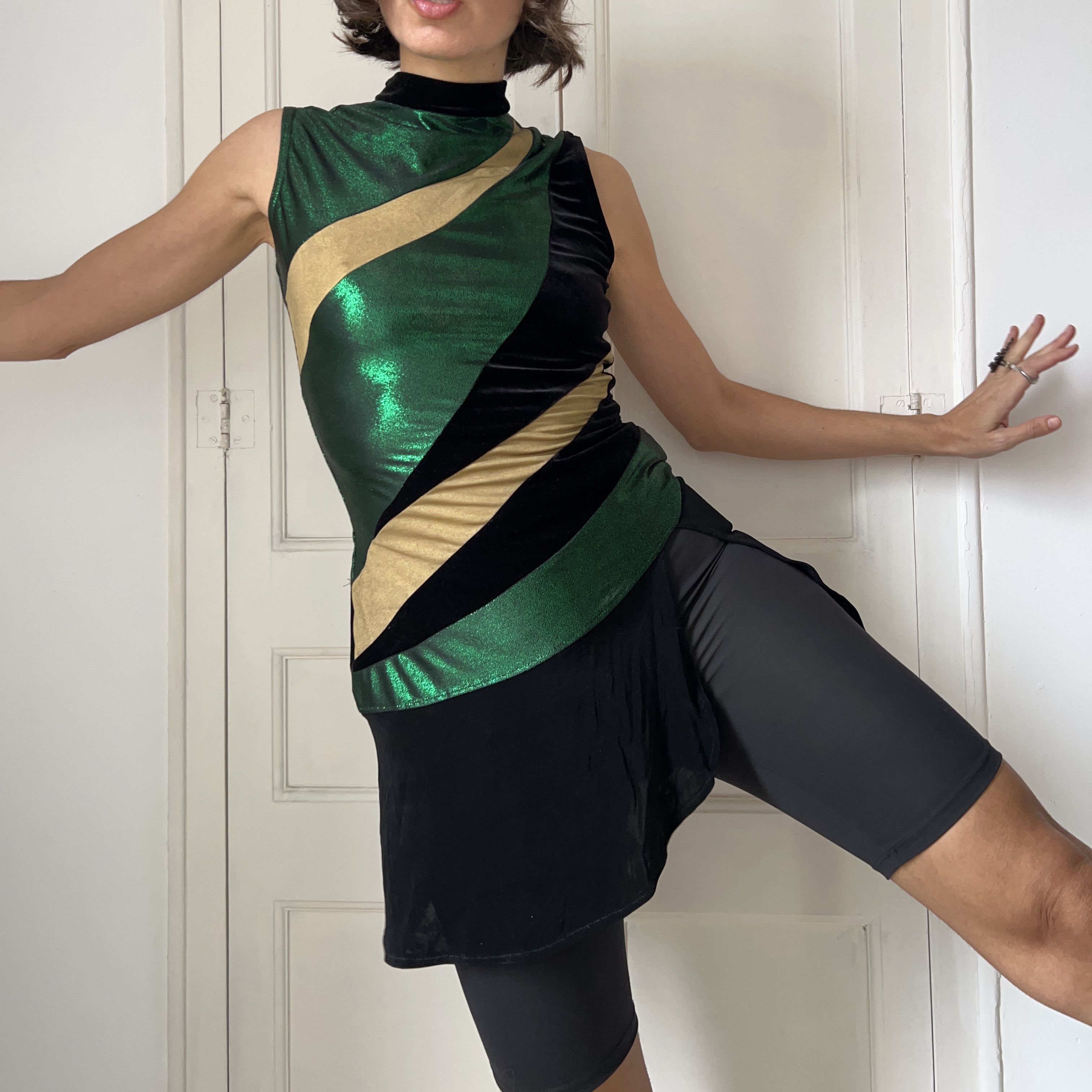 Vintage Vintage 70s Majorette Mini Dress Size M / US 6-8 / IT 42-44 - 3 Thumbnail