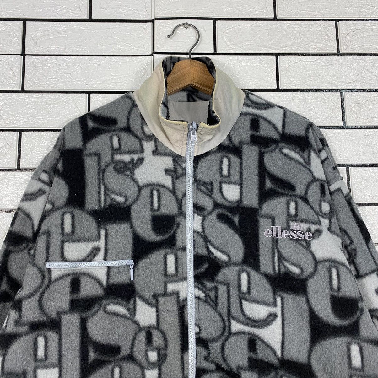 Japanese Brand Vintage Reversible Bomber Jacket Ellesse Sun Faded Design Size US L / EU 52-54 / 3 - 6 Thumbnail