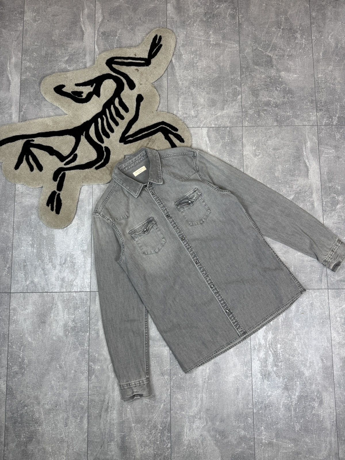 Allsaints Mens Vintage AllSaints Gamble ls shirts button up denim Size US M / EU 48-50 / 2 - 1 Thumbnail