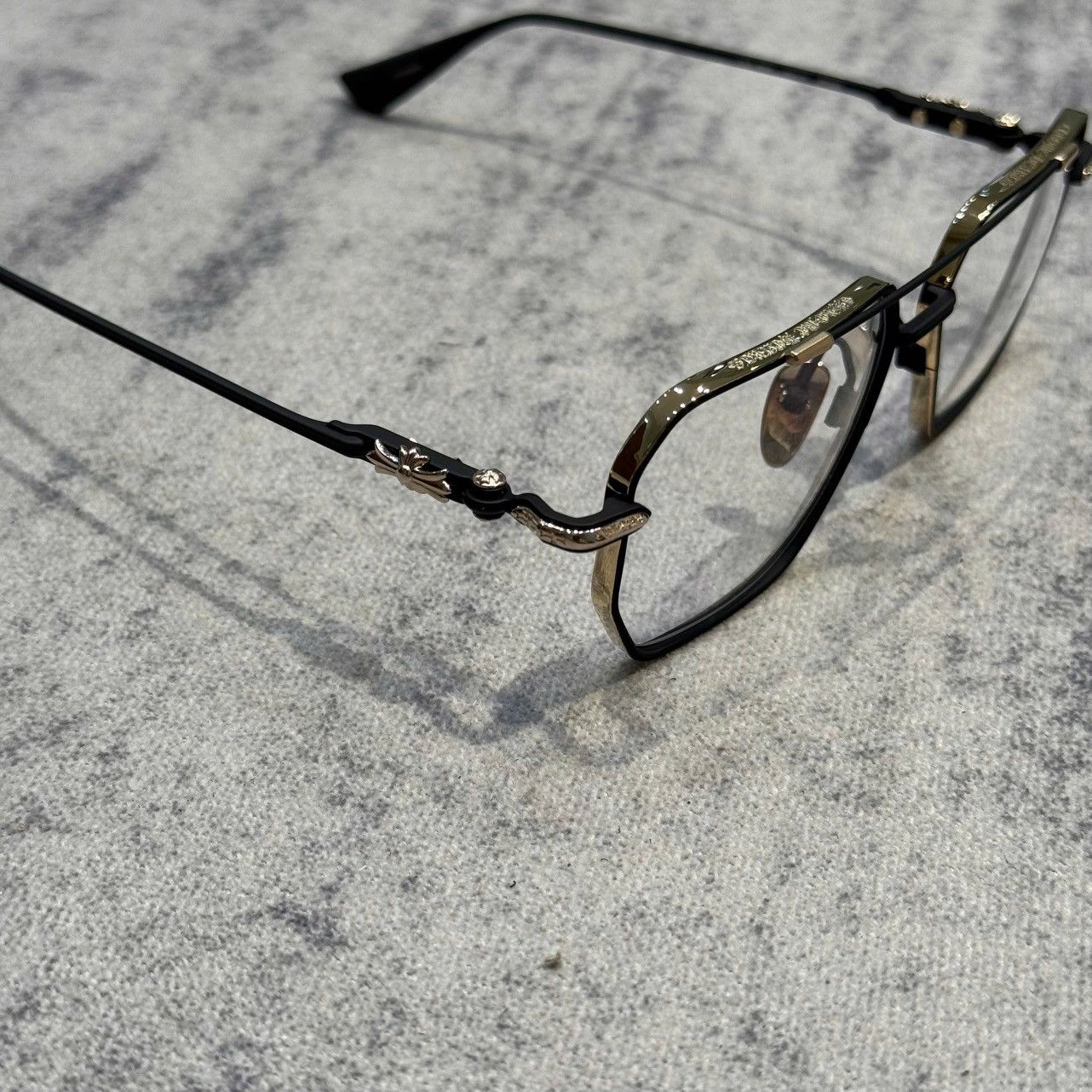 Chrome Hearts CHROME HEARTS PHUNK MATTE BLACK/GOLD PLATED Size ONE SIZE - 3 Thumbnail