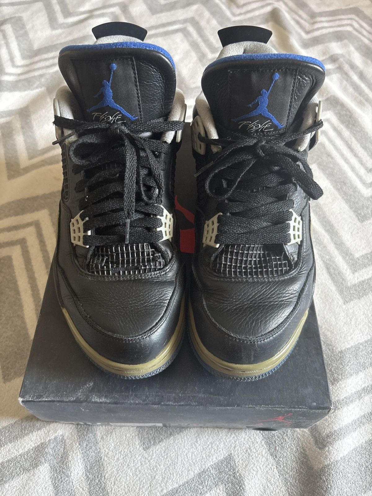Nike Jordan 4 “MOTORSPORT ALTERNATE” Size US 10.5 / EU 43-44 - 3 Thumbnail