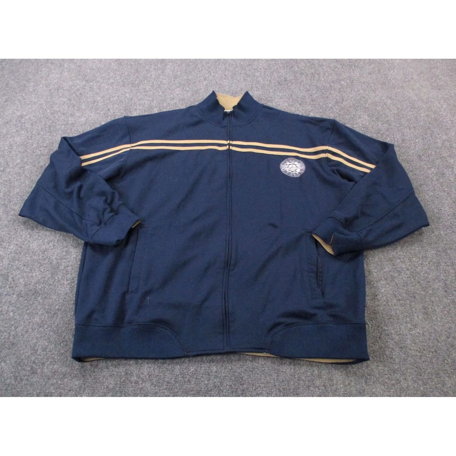Vintage Girbaud Jacket Mens 2XL Blue Letterman Outdoors Windbreaker Full Zip Pockets Lightweight Thermal Outdoor Golf Hiking Jacket Mens 2XL Blue Size US 39 - 2 Thumbnail