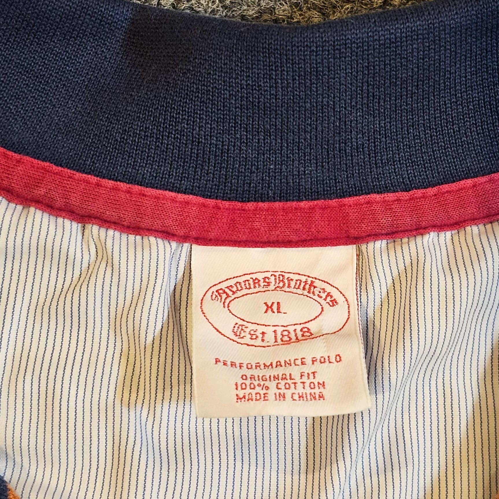 Brooks Brothers Brooks Brothers Polo Shirt Mens XL Navy Striped Short Sleeve Classic Career Shirt Size US XL / EU 56 / 4 - 3 Thumbnail