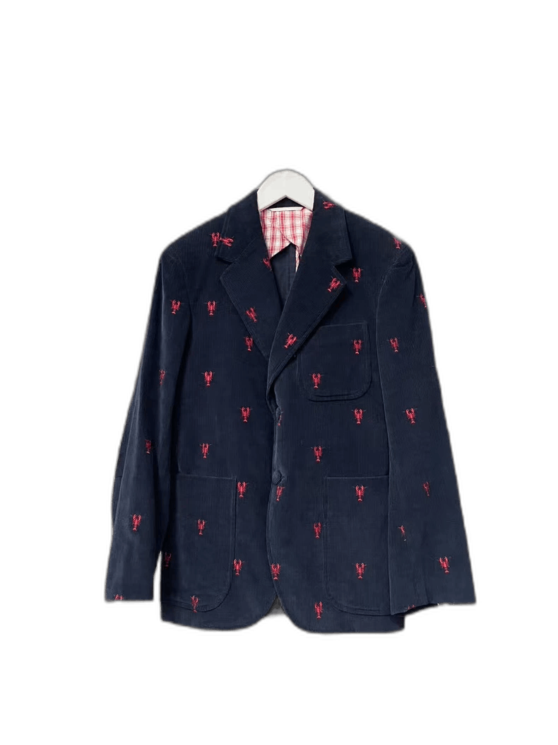 Thom Browne Thom Browne Lobster Embroidered Suit Jacket-yf Size US XXS / EU 40 - 1 Thumbnail