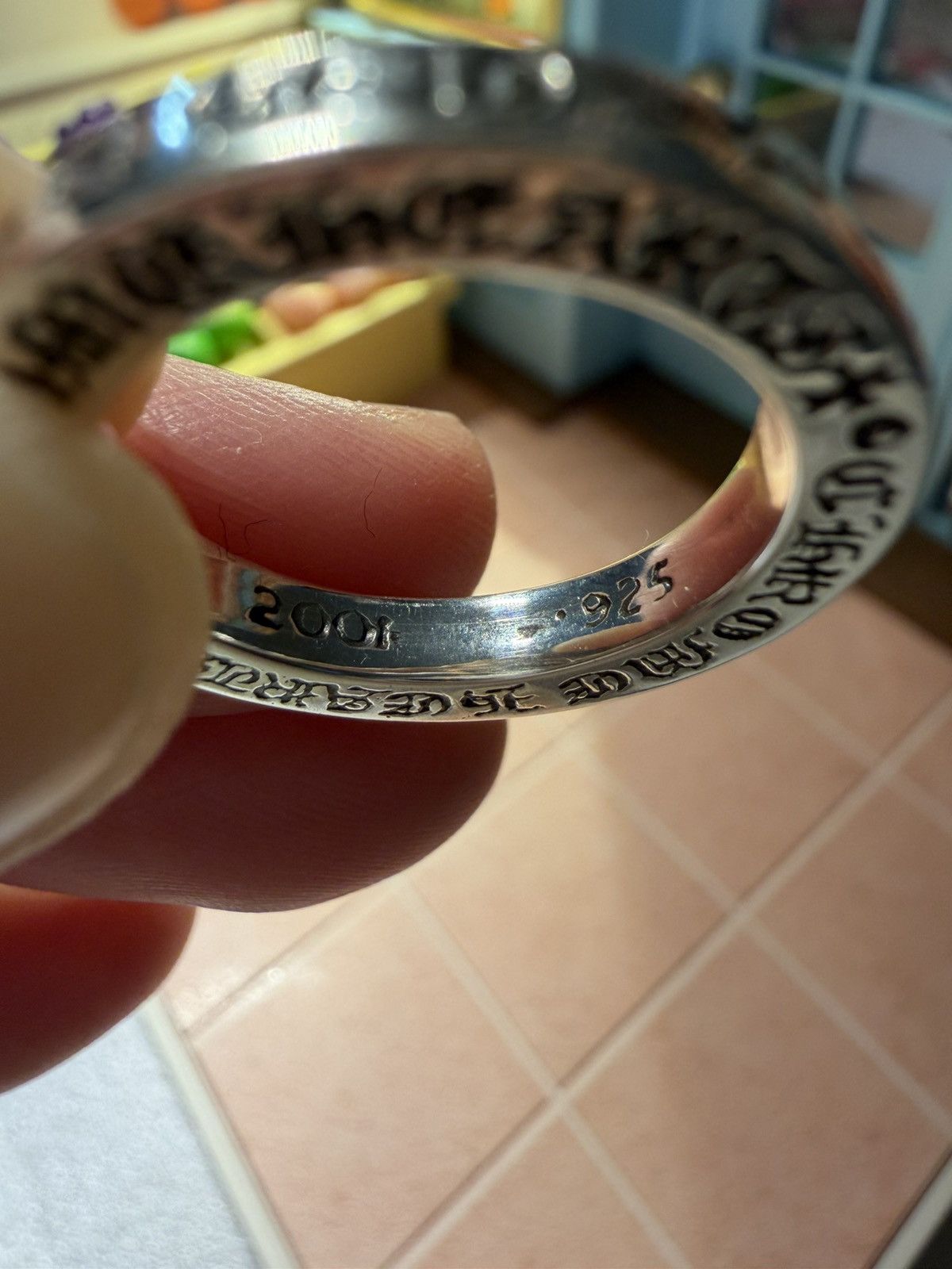 Chrome Hearts Chrome Hearts NYC 3mm SPACER PLN Silver Ring size 5M Size ONE SIZE - 7 Thumbnail