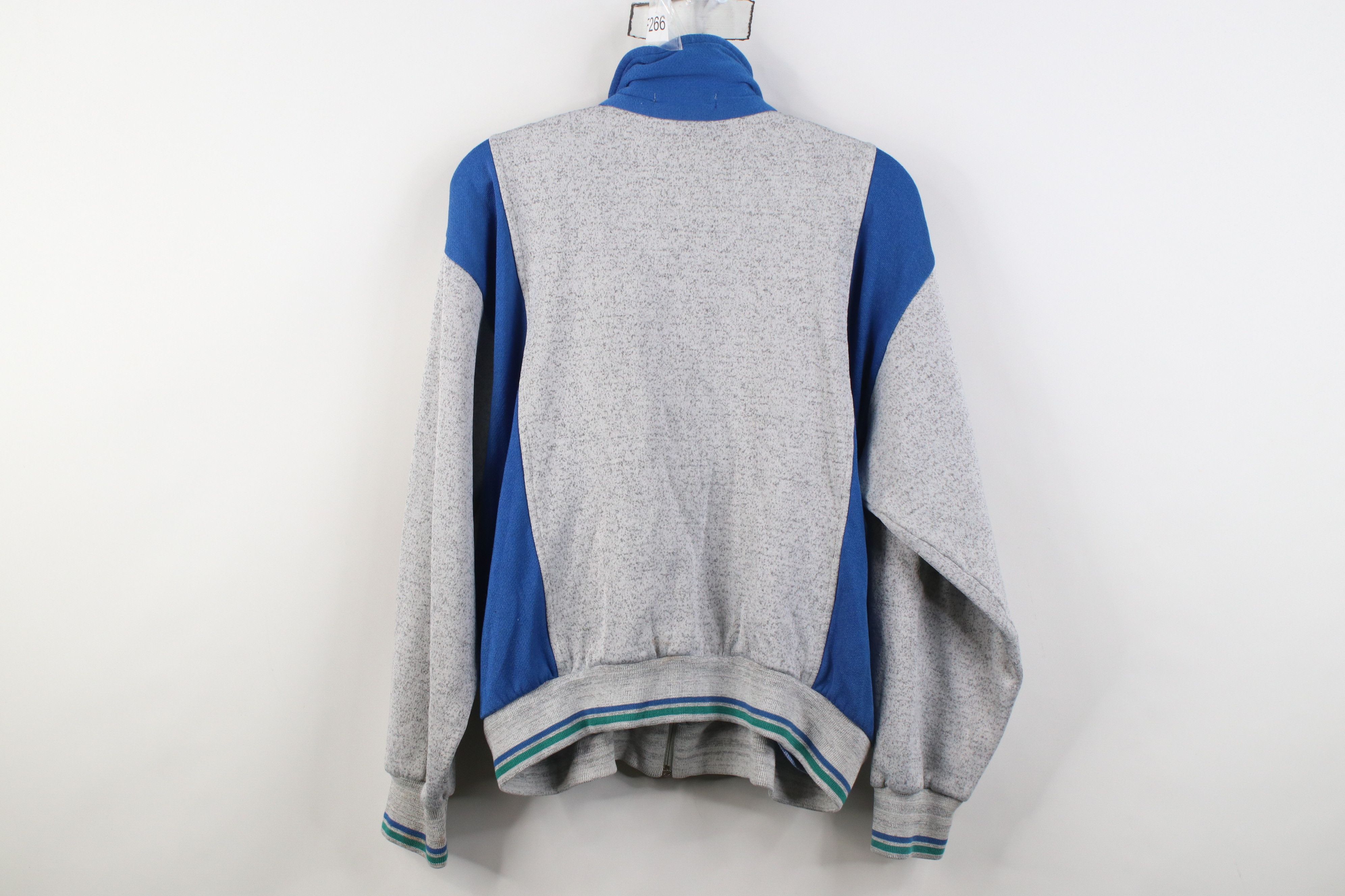 Vintage Vintage 70s Streetwear Triblend Zip Tennis Track Jacket Size L / US 10 / IT 46 - 13 Thumbnail