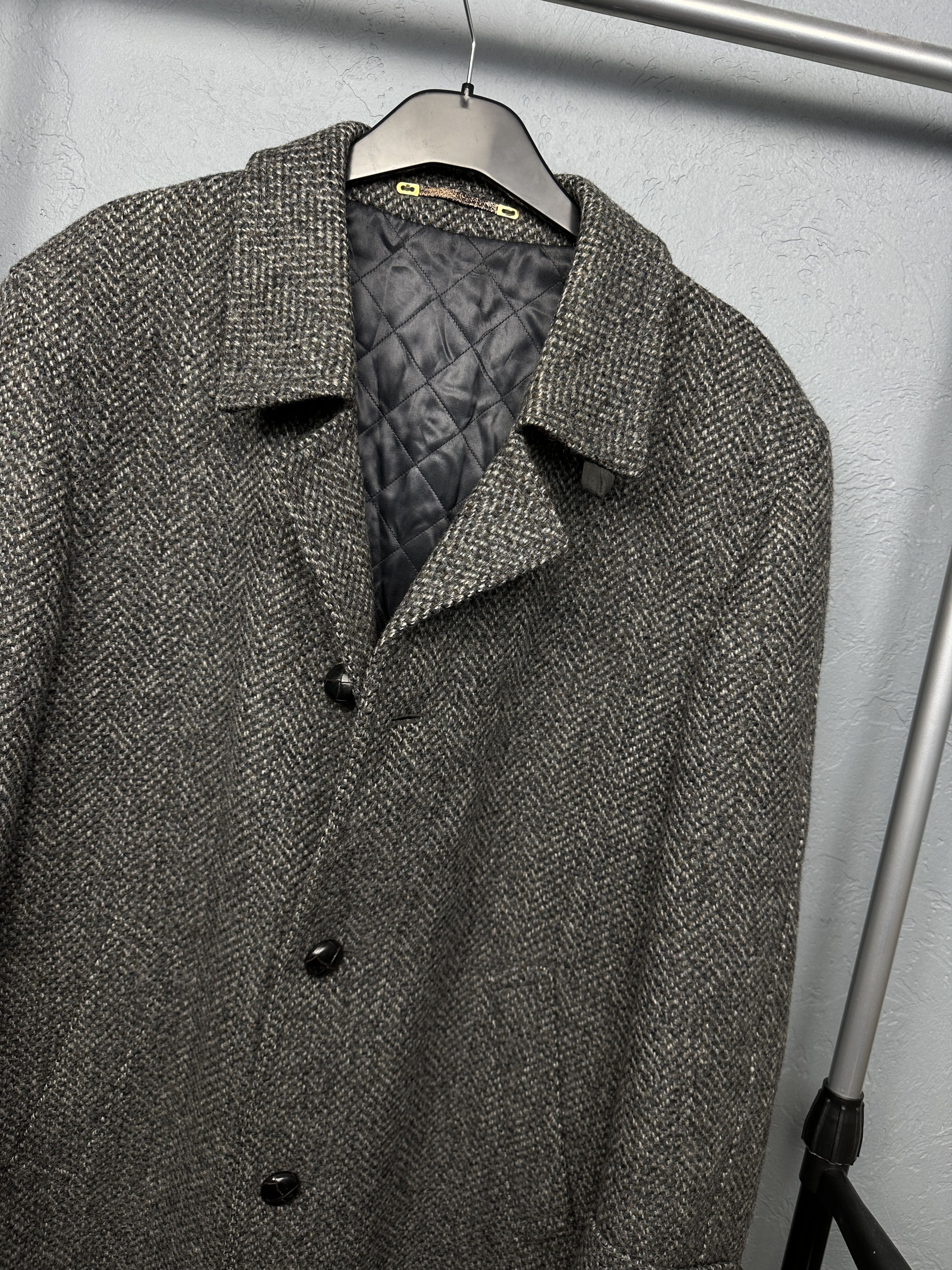 Vintage Steinbock Gold Vintage Mens Tweed Wool Overcoat Coat Size US M / EU 48-50 / 2 - 2 Thumbnail