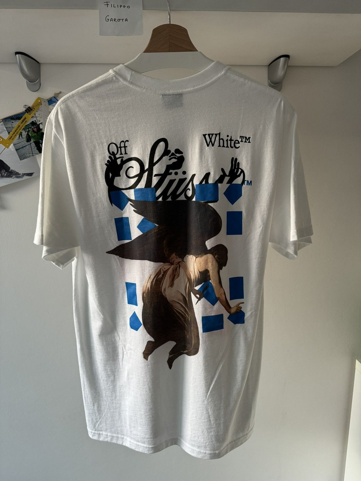 m*u様 STUSSY x OFF WHITE Virgil Abloh T-s Stussy Virgil Abloh 40th Anniversary World Tour Tee - Size M OFF