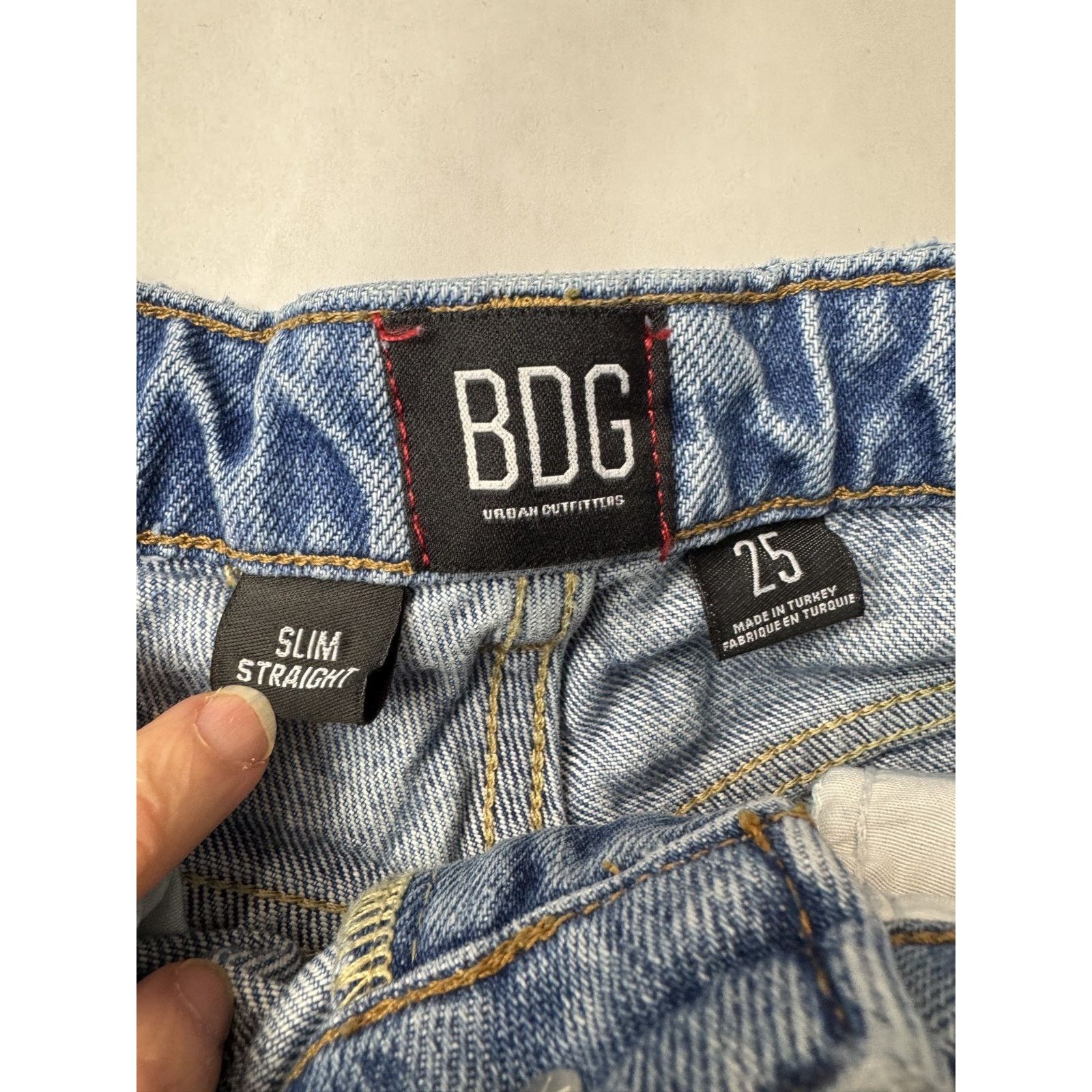 Bdg BDG Patchwork Grunge PAX Distressed Jeans Slim Straight 25 Size 25" / US 0 / IT 36 - 9 Thumbnail