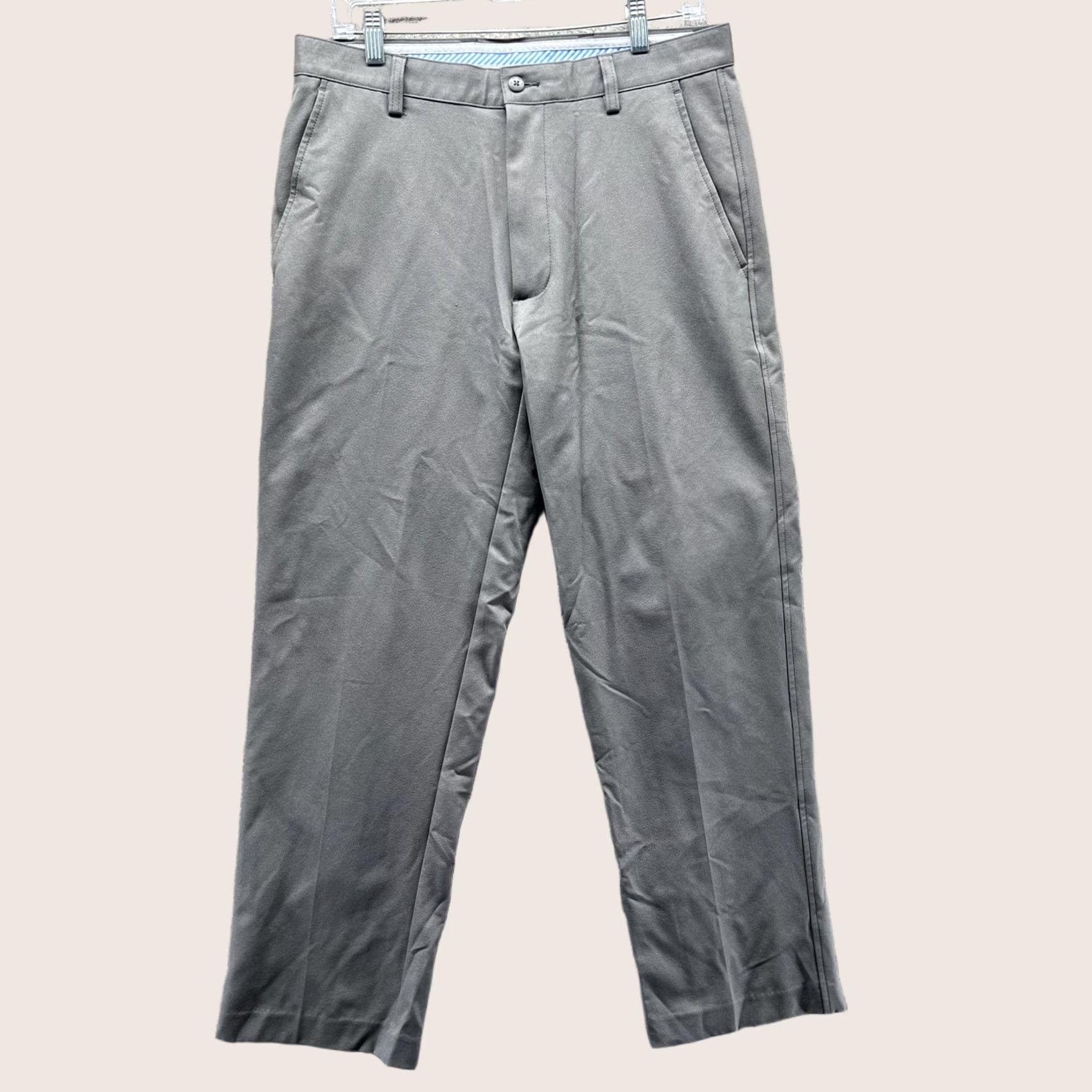Footjoy FootJoy Pants Mens 32x30 Gray Performance Stretch Golf Trousers Flat Front Size US 32 / EU 48 - 1 Thumbnail