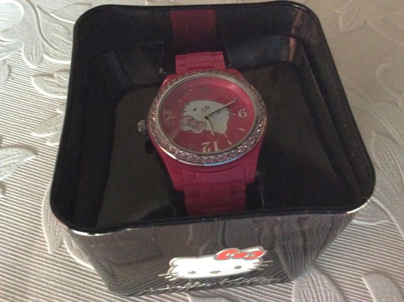 Designer Hello Kitty Kids Grand Prix Kitty pink plastic strap Watch Size ONE SIZE - 3 Thumbnail