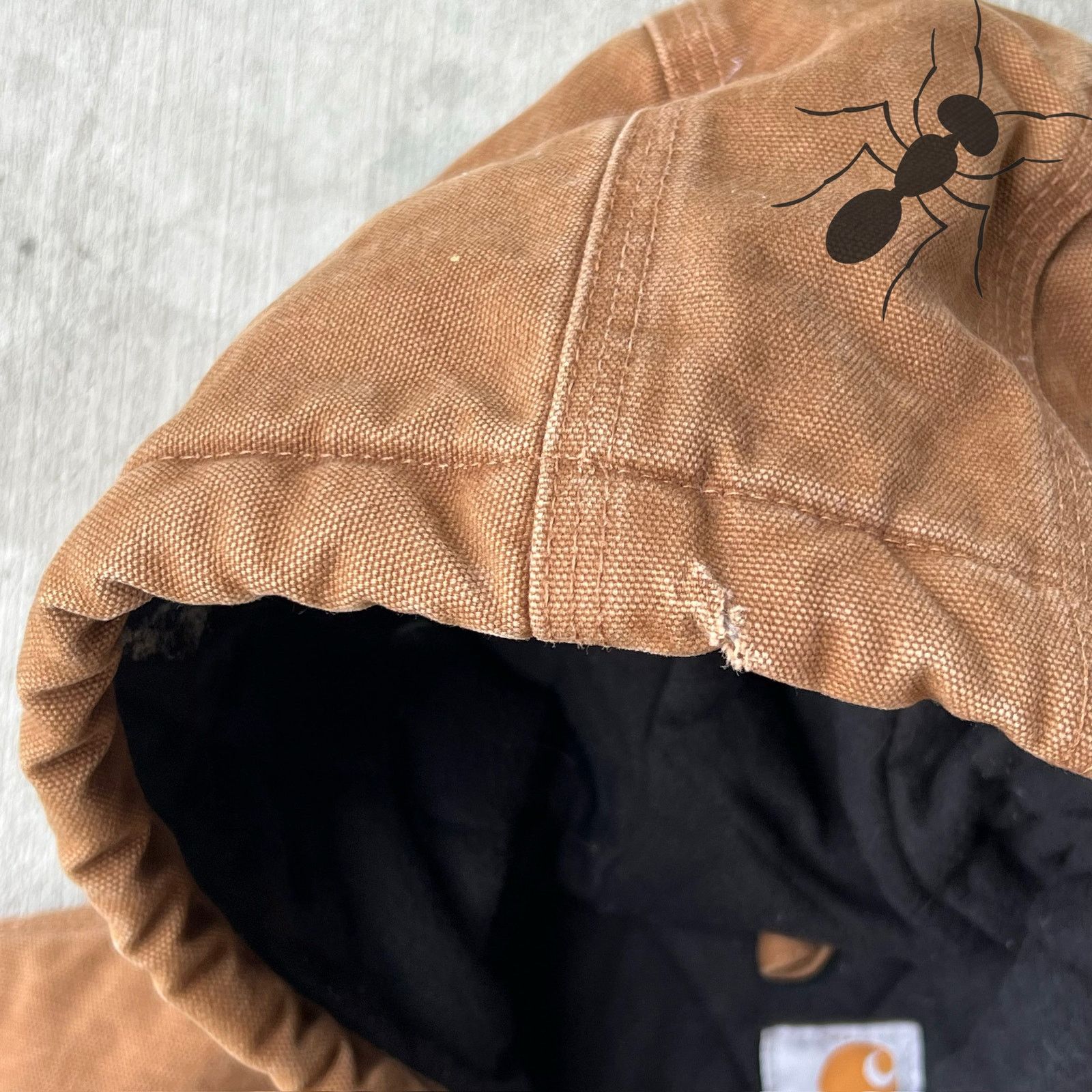 Carhartt × Vintage Carhartt WOMENS WJ130 BRN brown hooded work wear jacket Size US S / EU 44-46 / 1 - 4 Thumbnail
