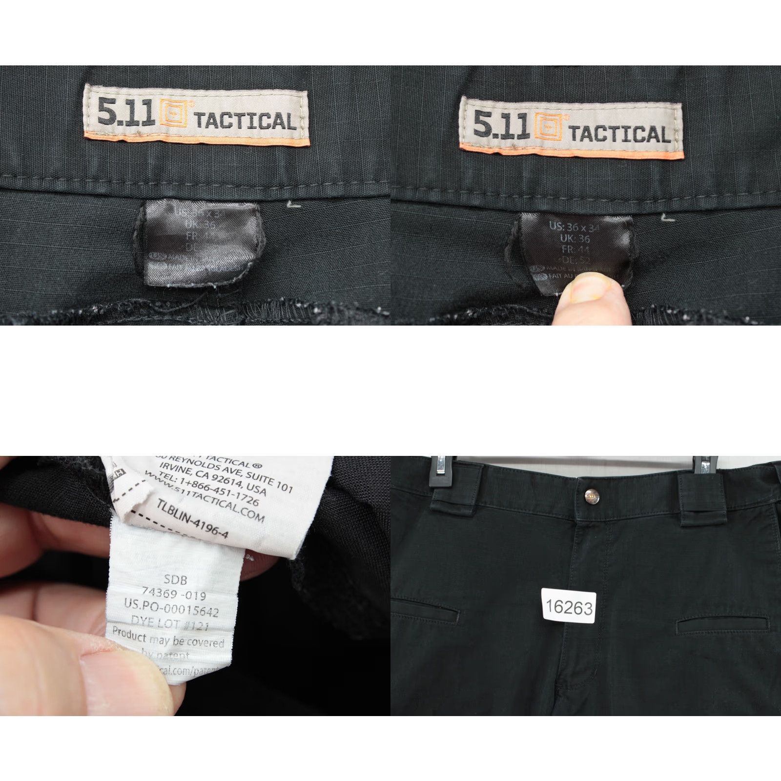Vintage 511 Tactical Pants Men's 36 Black Stryke Cargo Ripstop Military First Responder Mens Size US 36 / EU 52 - 8 Thumbnail