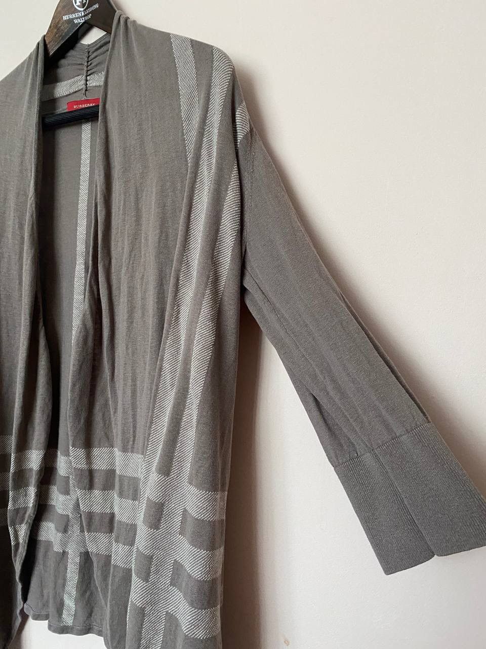 Burberry Women's Burberry Nova Check Silk/Lino Cardigan Size M Size M / US 6-8 / IT 42-44 - 5 Thumbnail