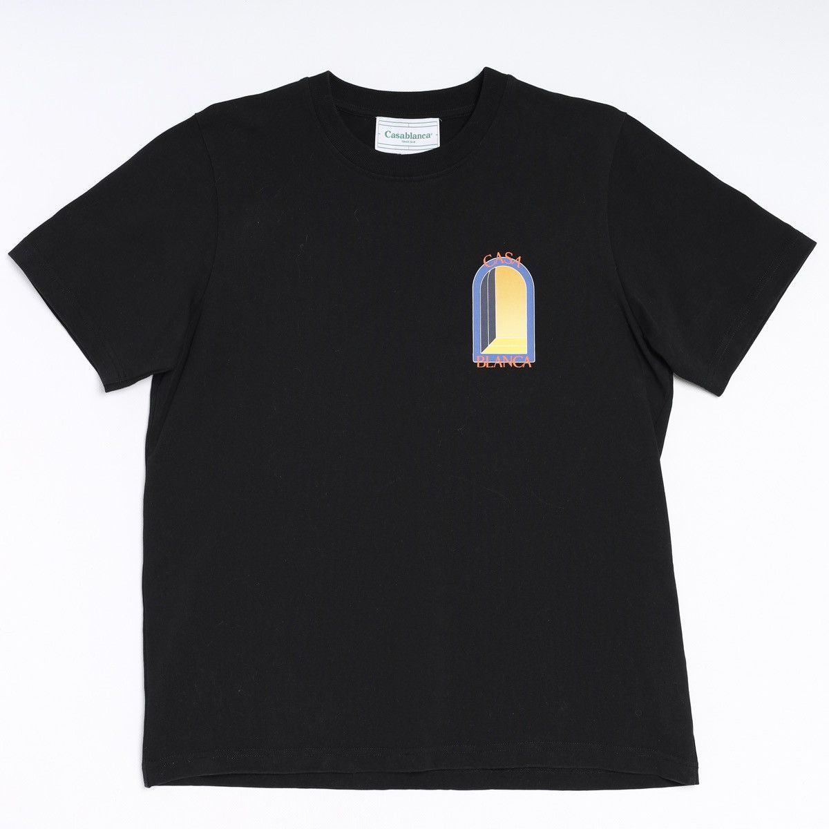 Casablanca Tennis Club Black Tee Printed L’Arche De Nuit