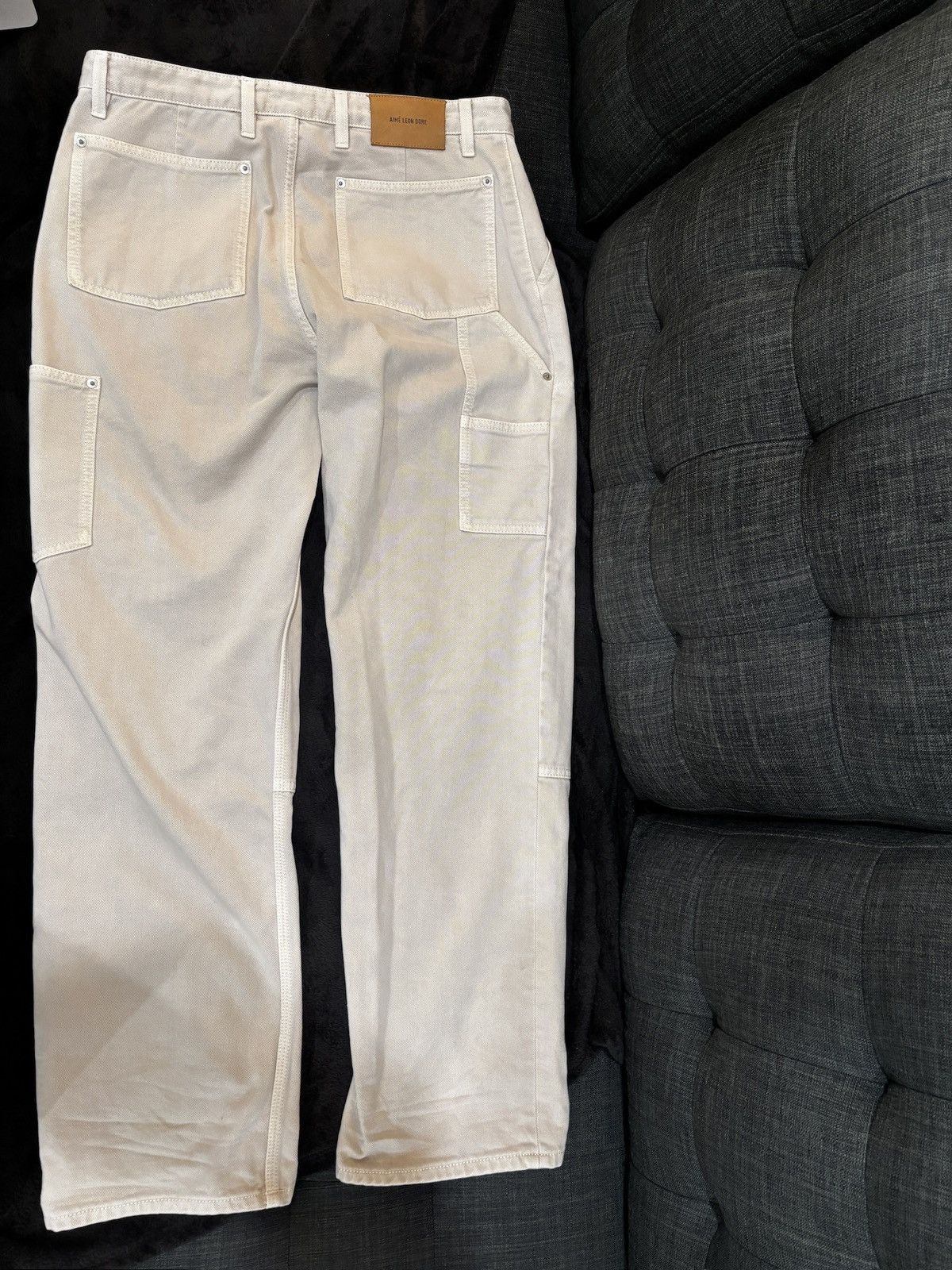 Aime Leon Dore Aime leon Dore garment Dyed Knee Carpenter Pant SAFARI / 32 Size US 32 / EU 48 - 5 Thumbnail