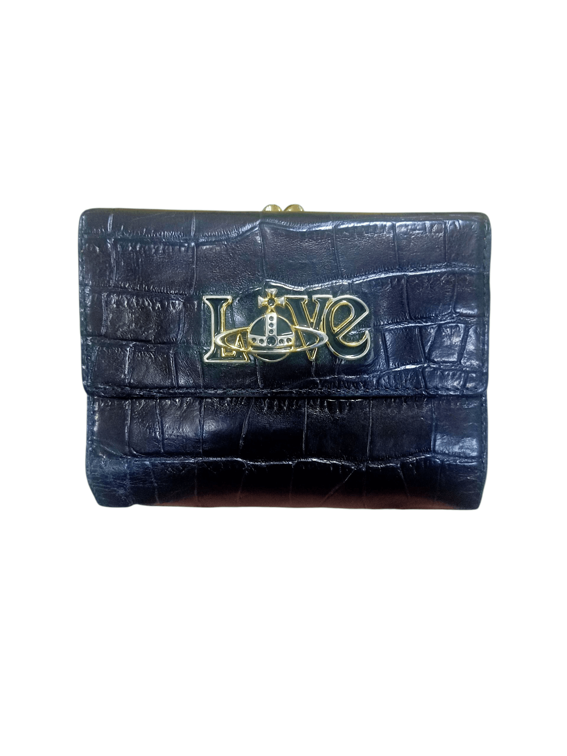Vivienne Westwood Vivienne Westwood Crocodile Embossed Leather Wallet Purse. Size ONE SIZE - 1 Thumbnail