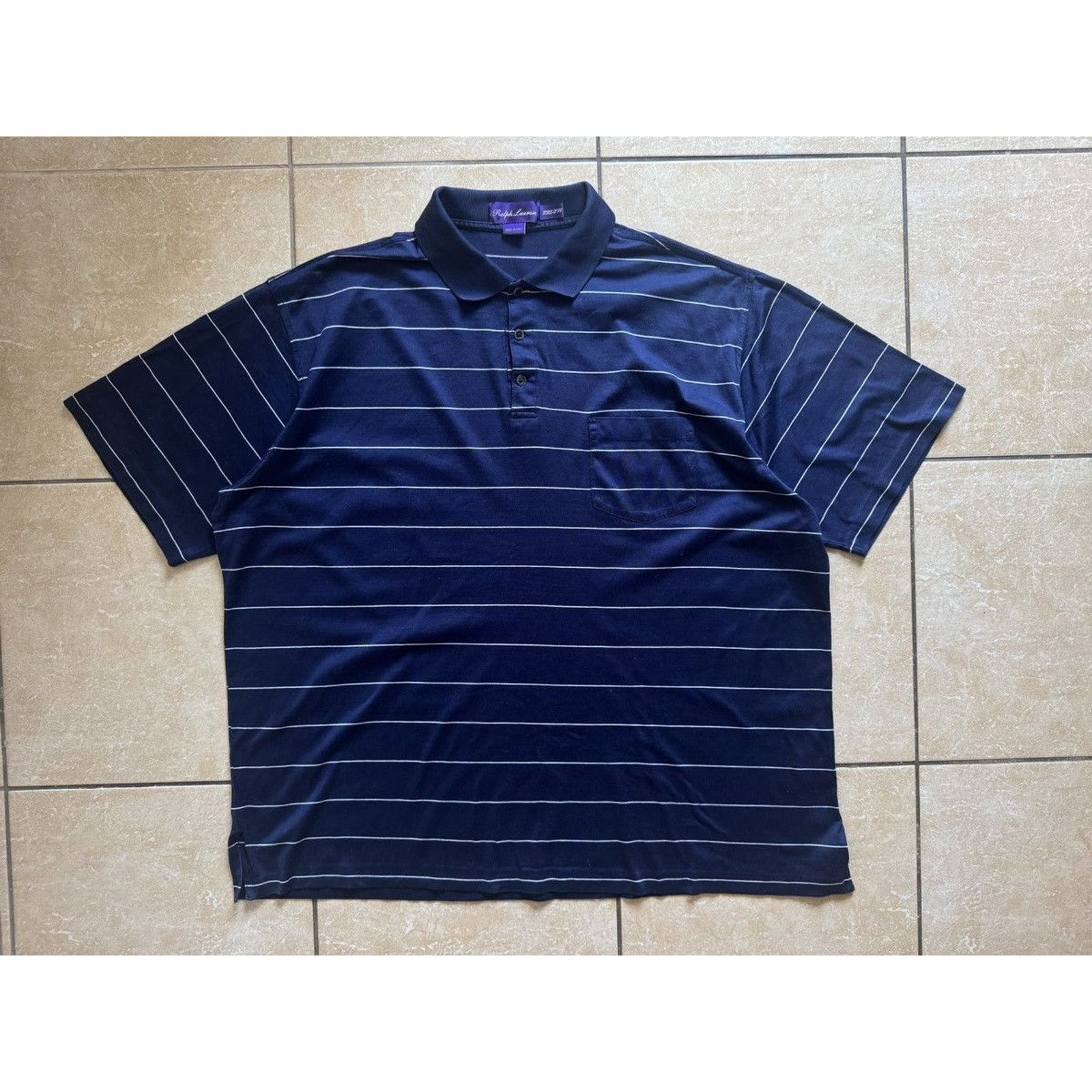 Ralph Lauren Purple Label Luxury Striped Polo Shirt