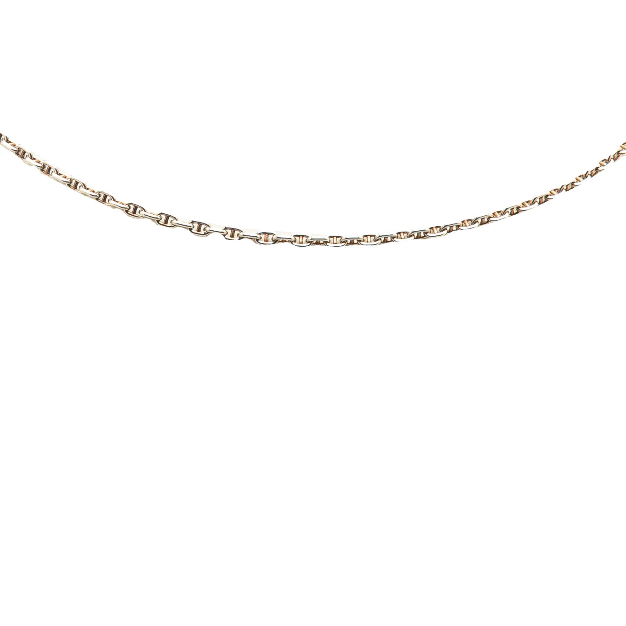 Hermes Hermès Sterling Silver Mini Chaine d'Ancre Necklace Silver Size ONE SIZE - 1 Thumbnail