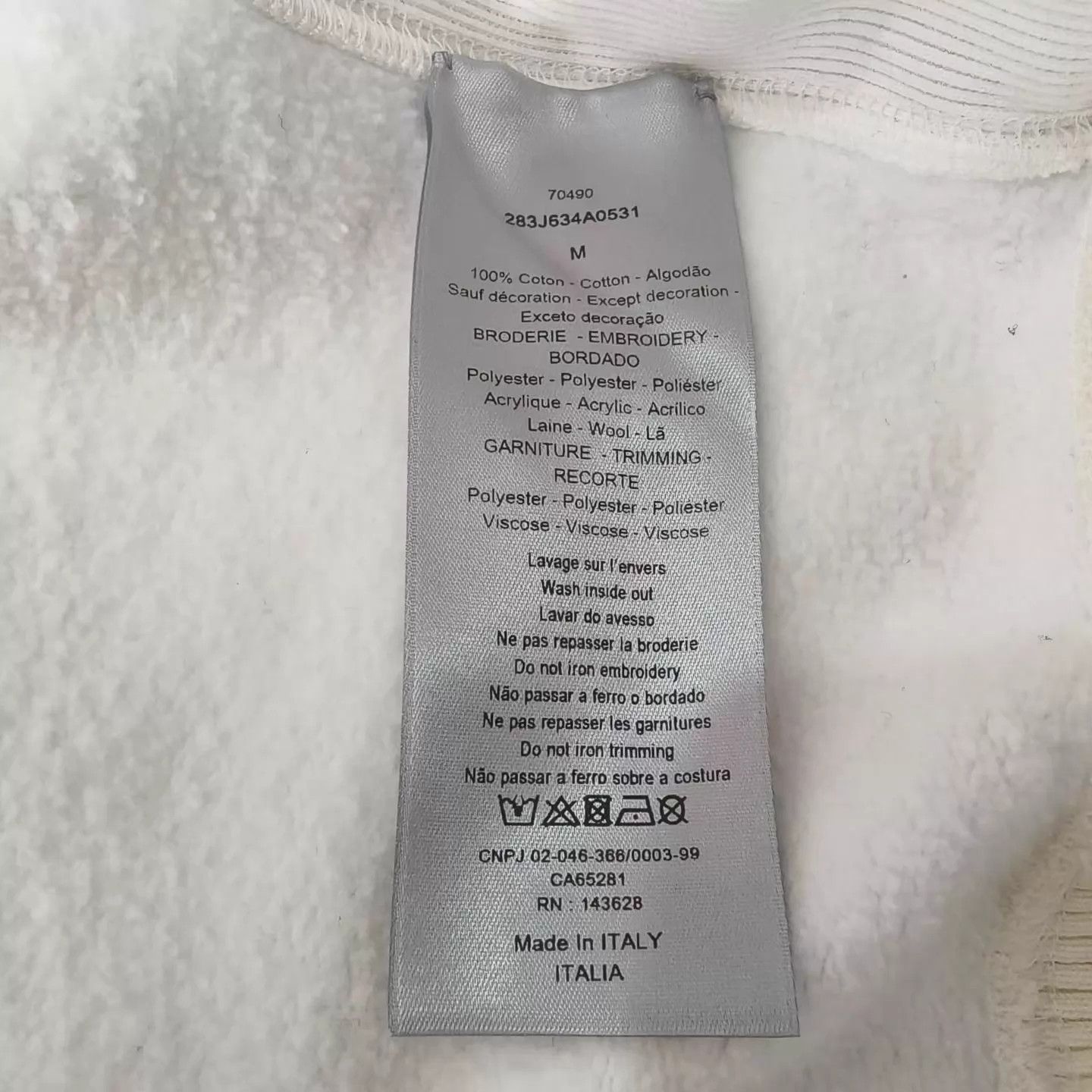 Dior Dior 1947 V-neck sweatshirt M Size M / US 6-8 / IT 42-44 - 4 Thumbnail