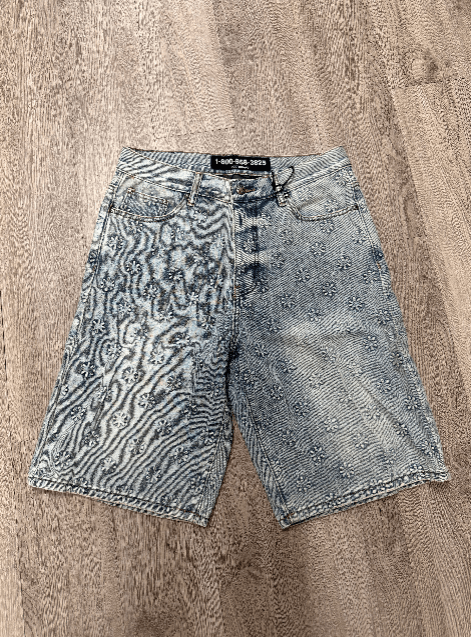 LOSTSHDWS LOSTSHDWS Embossed Blue Shorts Size US 34 / EU 50 - 1 Preview