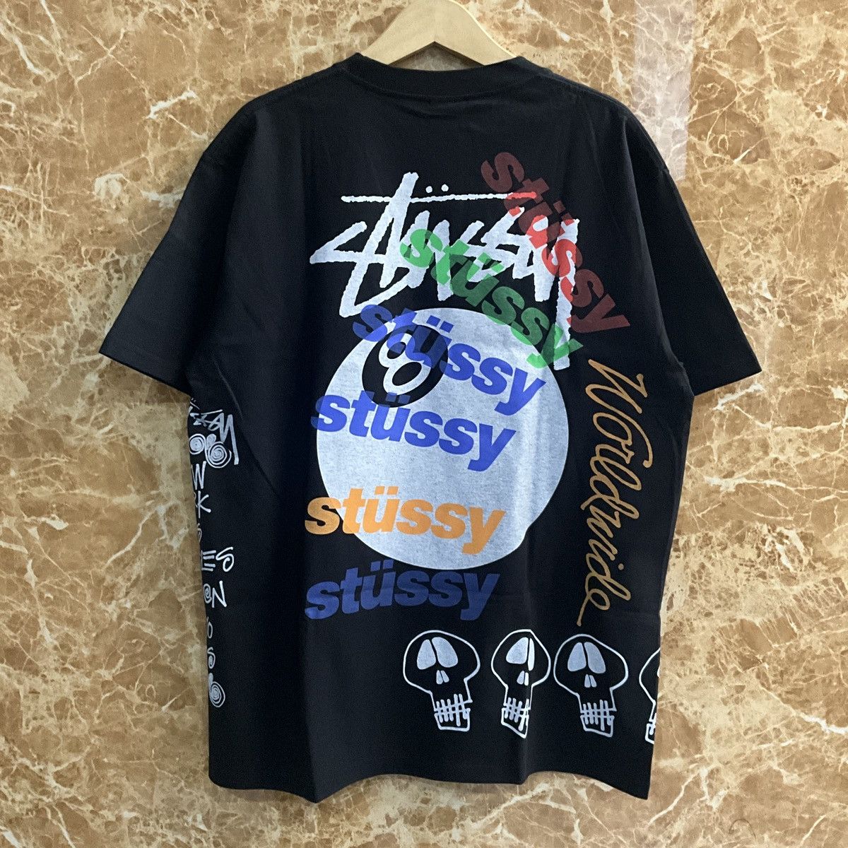 Stussy Stussy tee black Size US L / EU 52-54 / 3 - 1 Thumbnail