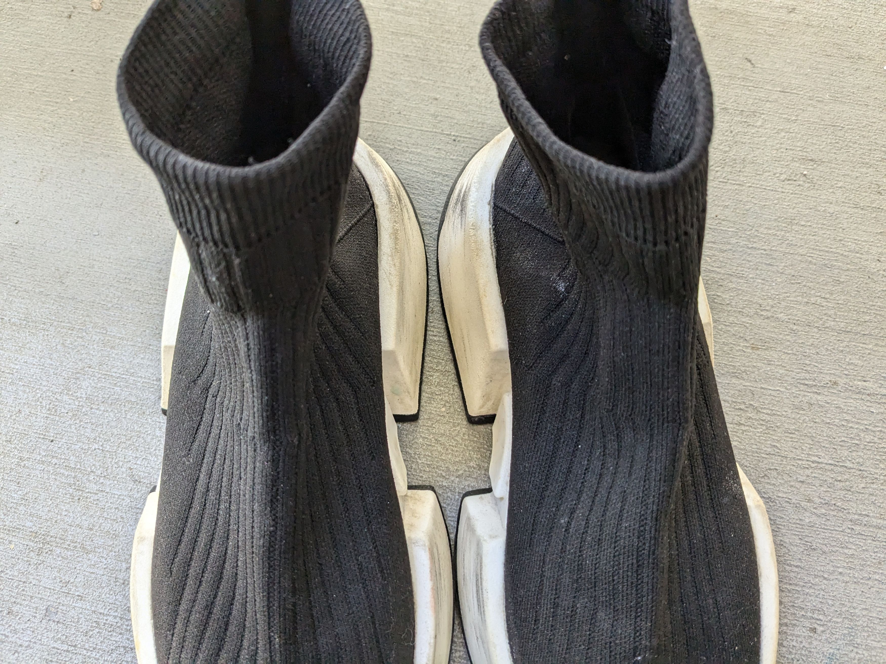 Maison Margiela Women Maison Margiela Sock Sneakers Black White 9 39 Size US 9 / IT 39 - 4 Thumbnail