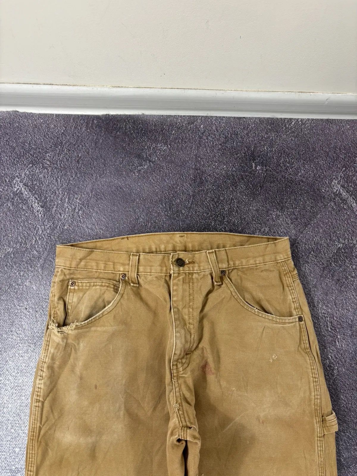 Dickies × Vintage Vintage Dickies Y2K Mustard Carpenter Work Hype Pants Jeans Size US 32 / EU 48 - 9 Thumbnail