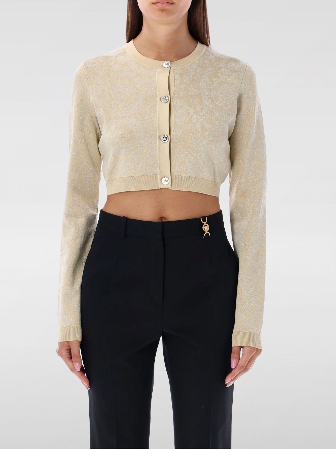 Versace Versace Sweater Woman Sand Size S / US 4 / IT 40 - 1 Thumbnail