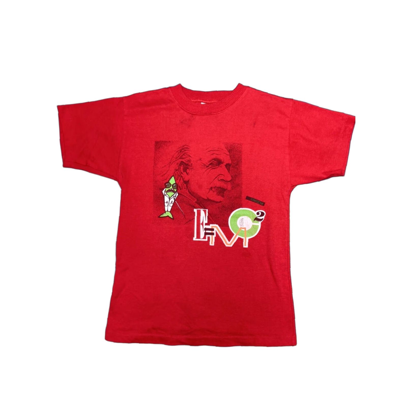 Vintage VINTAGE Albert Einstein T-Shirt USA Red Large MENS Size US L / EU 52-54 / 3 - 1 Thumbnail
