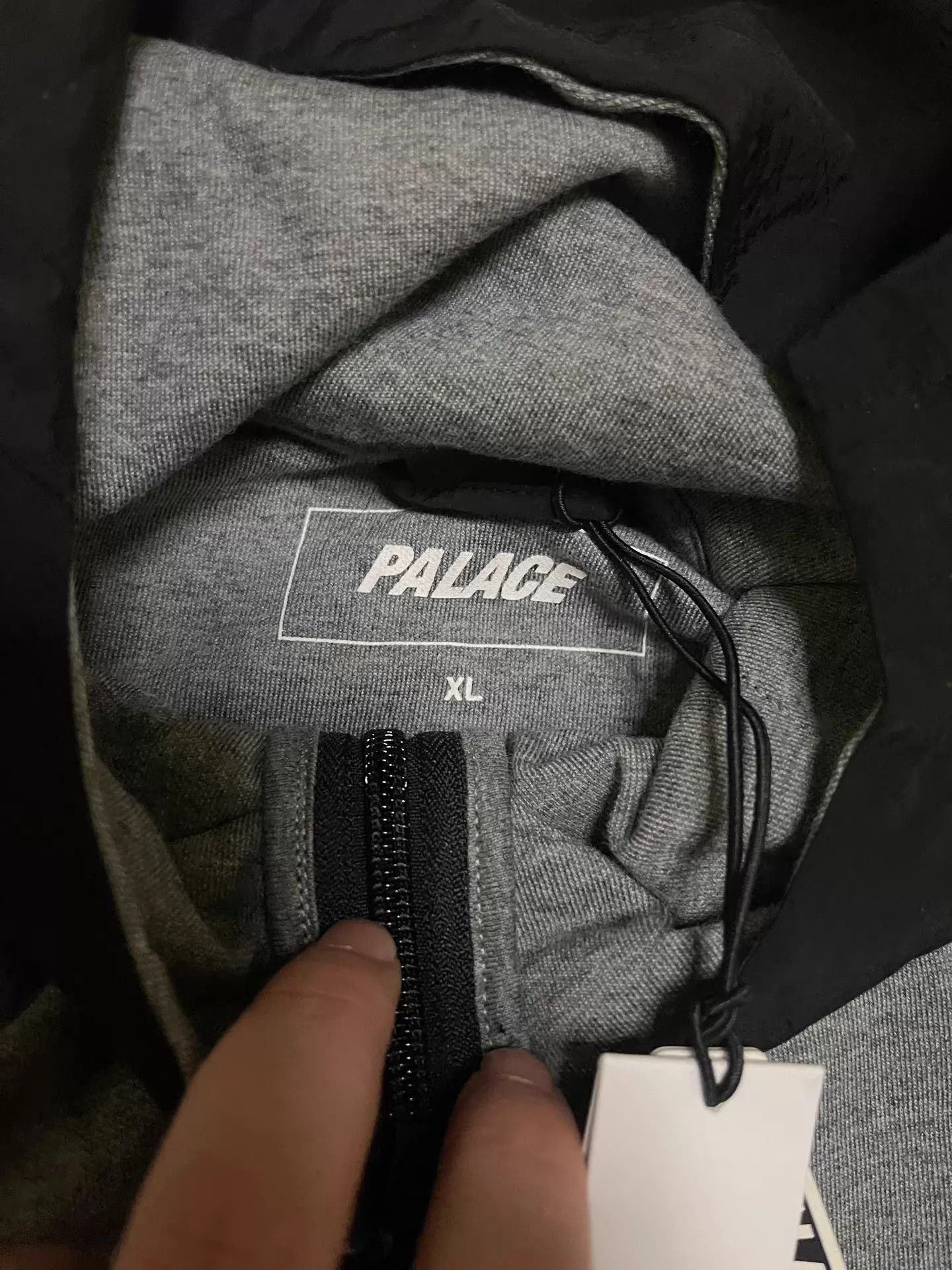 Palace Palace P Tech Black Gray Color Blocked Hoodie New XL Size US XL / EU 56 / 4 - 3 Thumbnail