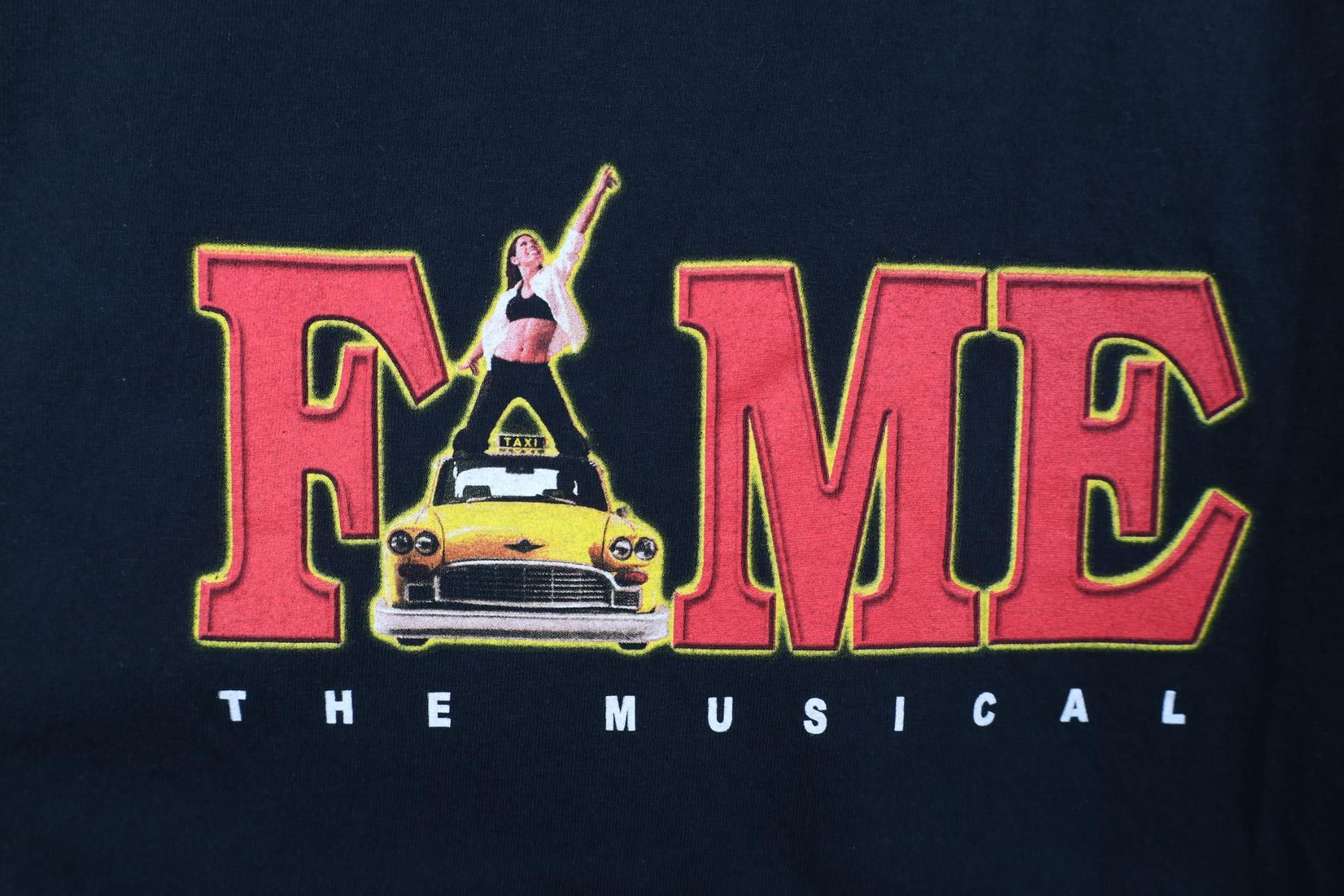 Vintage Vintage 90s Y2K Spell Fame The Musical Short Sleeve T-Shirt Size US XL / EU 56 / 4 - 4 Thumbnail