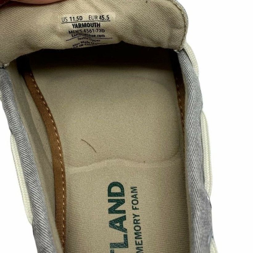 Eastland Eastland Men's Grey Yarmouth 1-Eye Canvas Boat Shoes 11.5 D Size US 11.5 / EU 44-45 - 4 Thumbnail