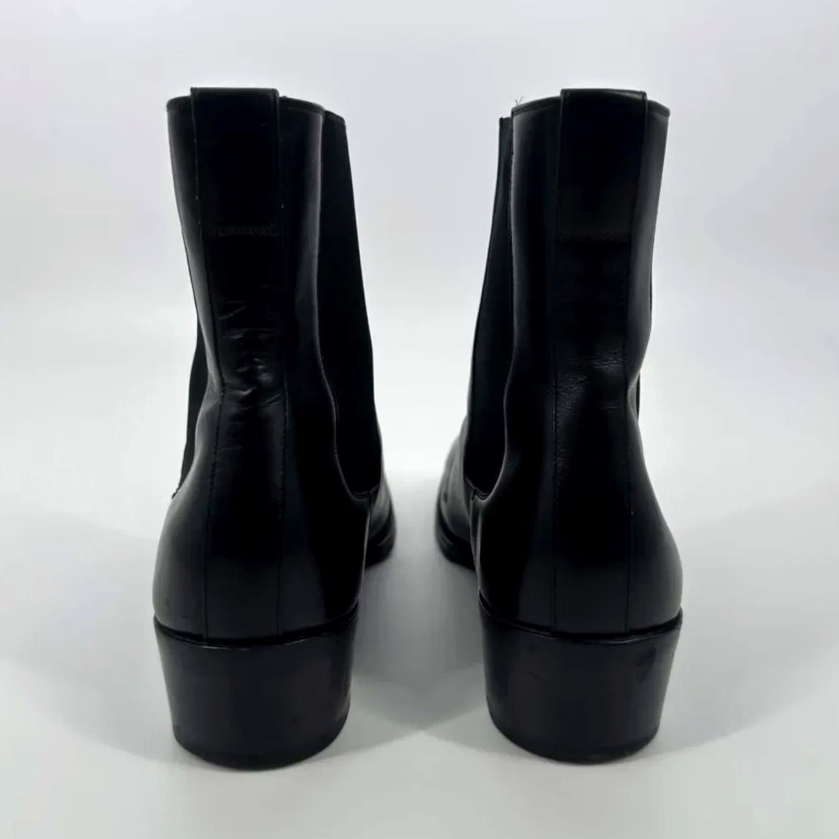 Tom Ford Tom Ford Chelsea Boots Mens Leather Black Size 10.5M Made In Italy Size US 11 / EU 44 - 4 Thumbnail