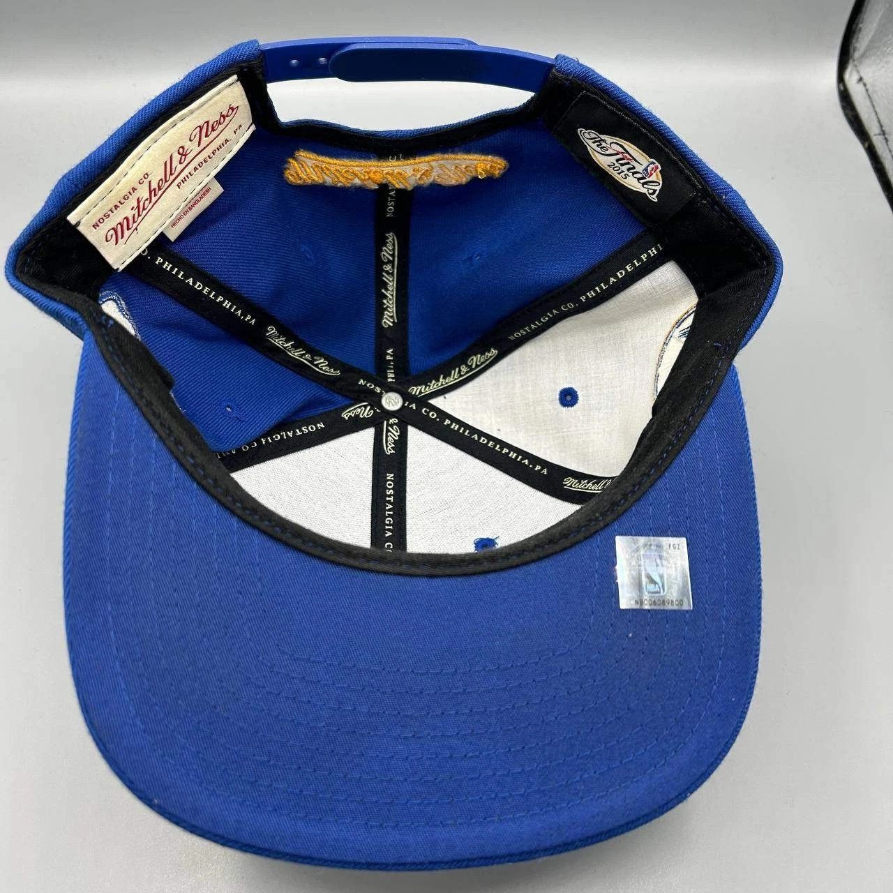 Mitchell & Ness Golden State Warriors GSW Hat Men Blue The Finals Snap Back Size ONE SIZE - 2 Thumbnail