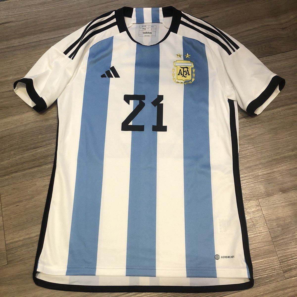 Argentina World Cup 2022 home shirt #21 Dybala