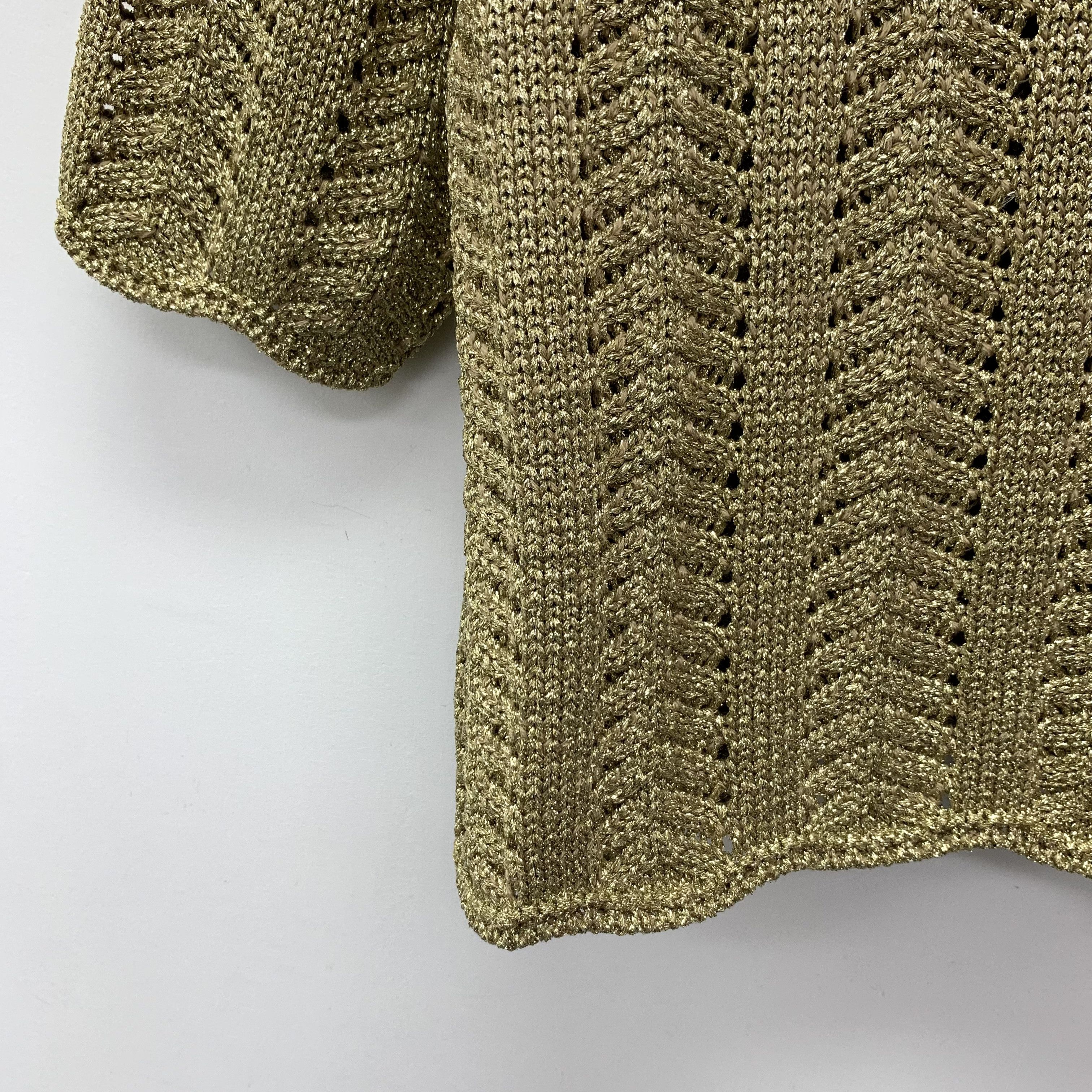 Gucci Gucci Knit Cable Wool Brown (Size S) Size S / US 4 / IT 40 - 6 Thumbnail