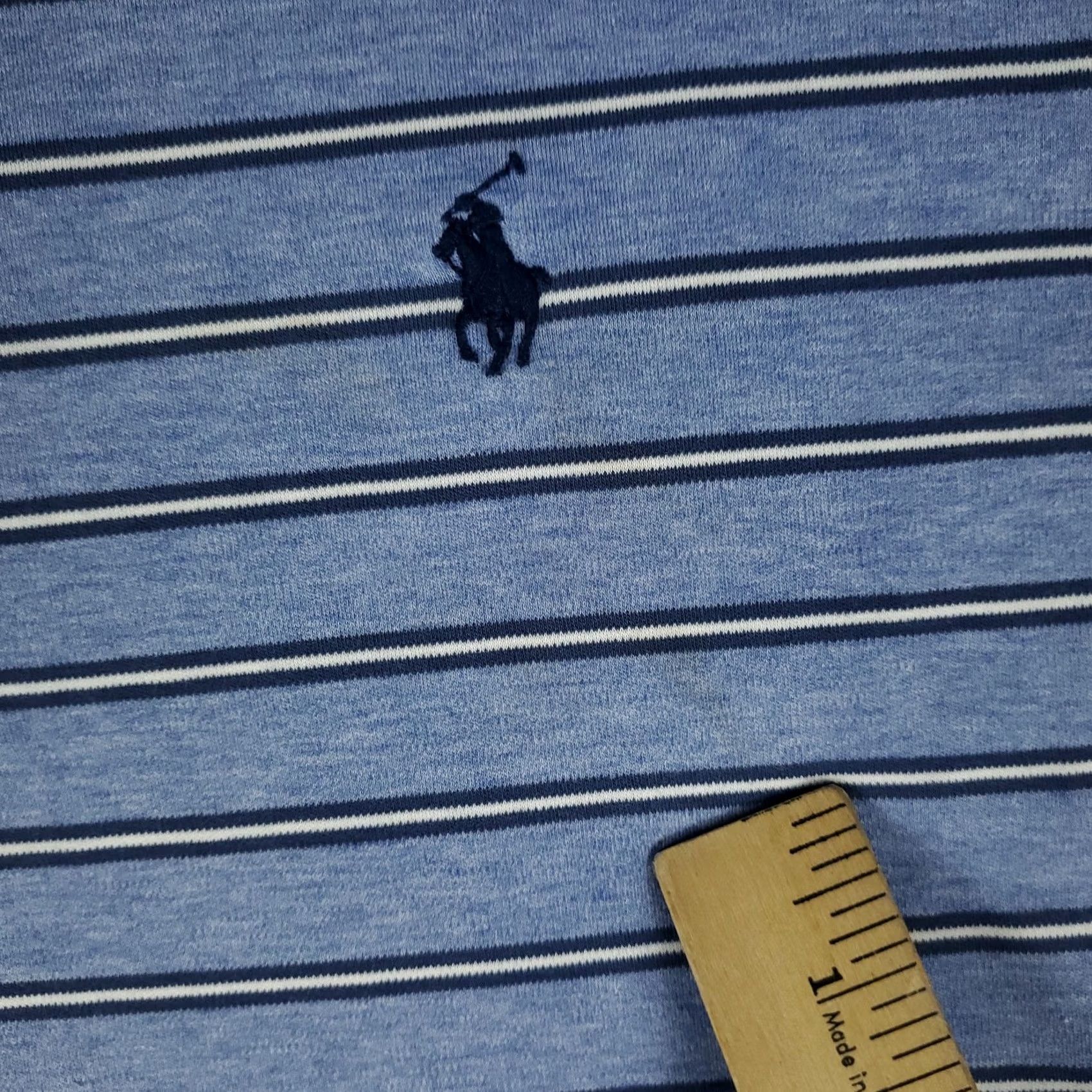 Ralph Lauren Ralph Lauren Polo Shirt Mens XL Blue Striped Pony Casual Short Sleeve Shirt Mens XL Blue Striped Pony Polo Size US XL / EU 56 / 4 - 4 Thumbnail