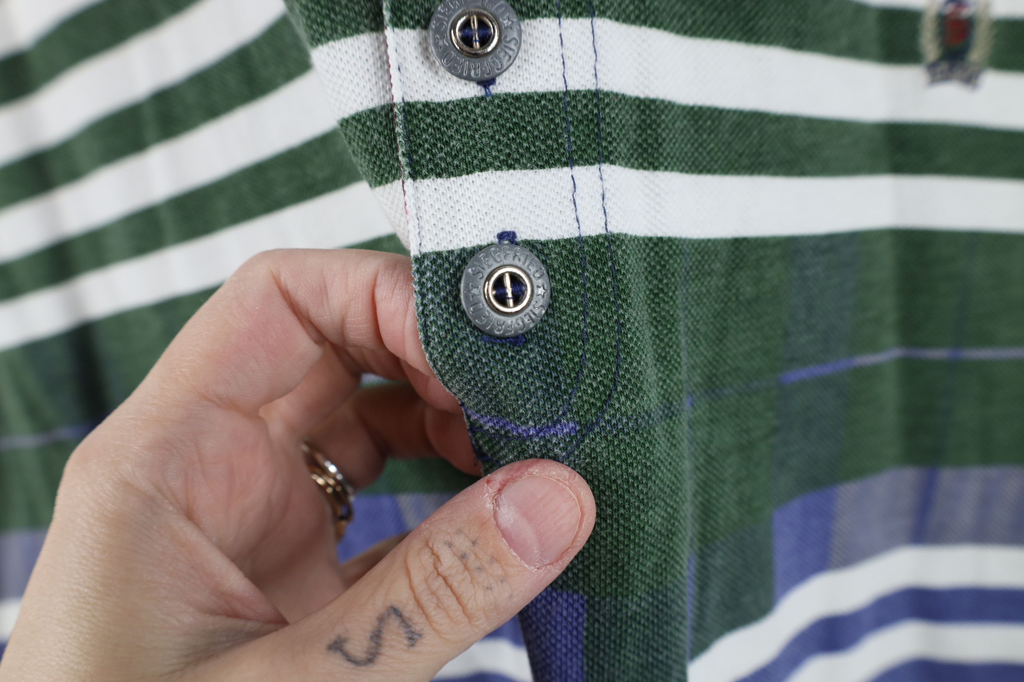 Vintage Vintage 90s Streetwear Striped Collared Golf Polo Shirt Size US XL / EU 56 / 4 - 6 Thumbnail