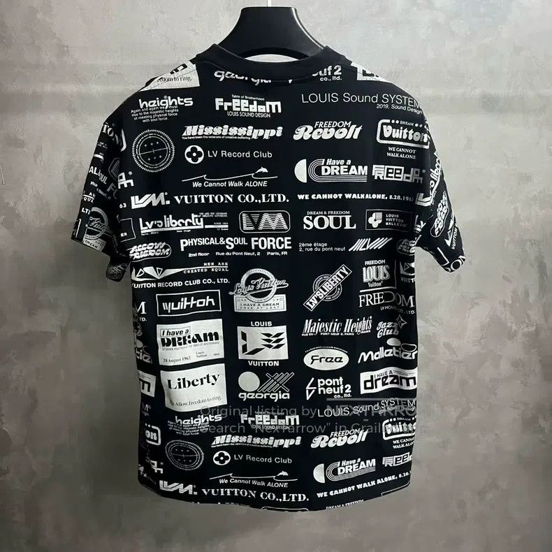 Louis Vuitton Louis Vuitton Black monogram multi-logo printed casual sho Size US XS / EU 42 / 0 - 5 Thumbnail