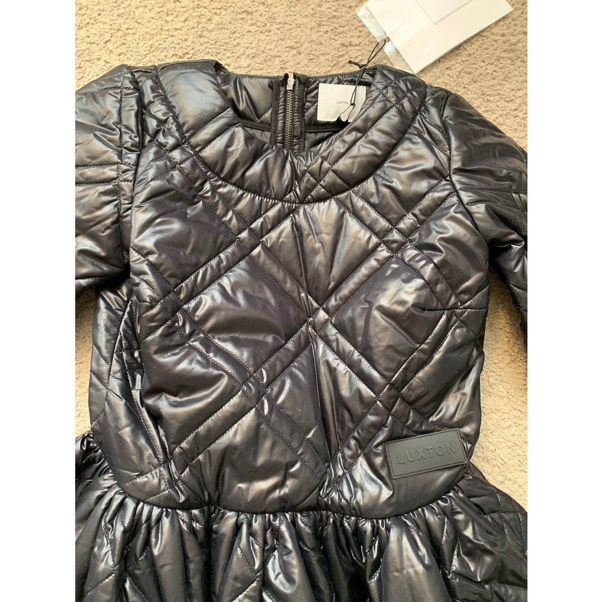 Other LUXTON BLACK QUILTED PUFFER MID DRESS Size M / US 6-8 / IT 42-44 - 17 Thumbnail
