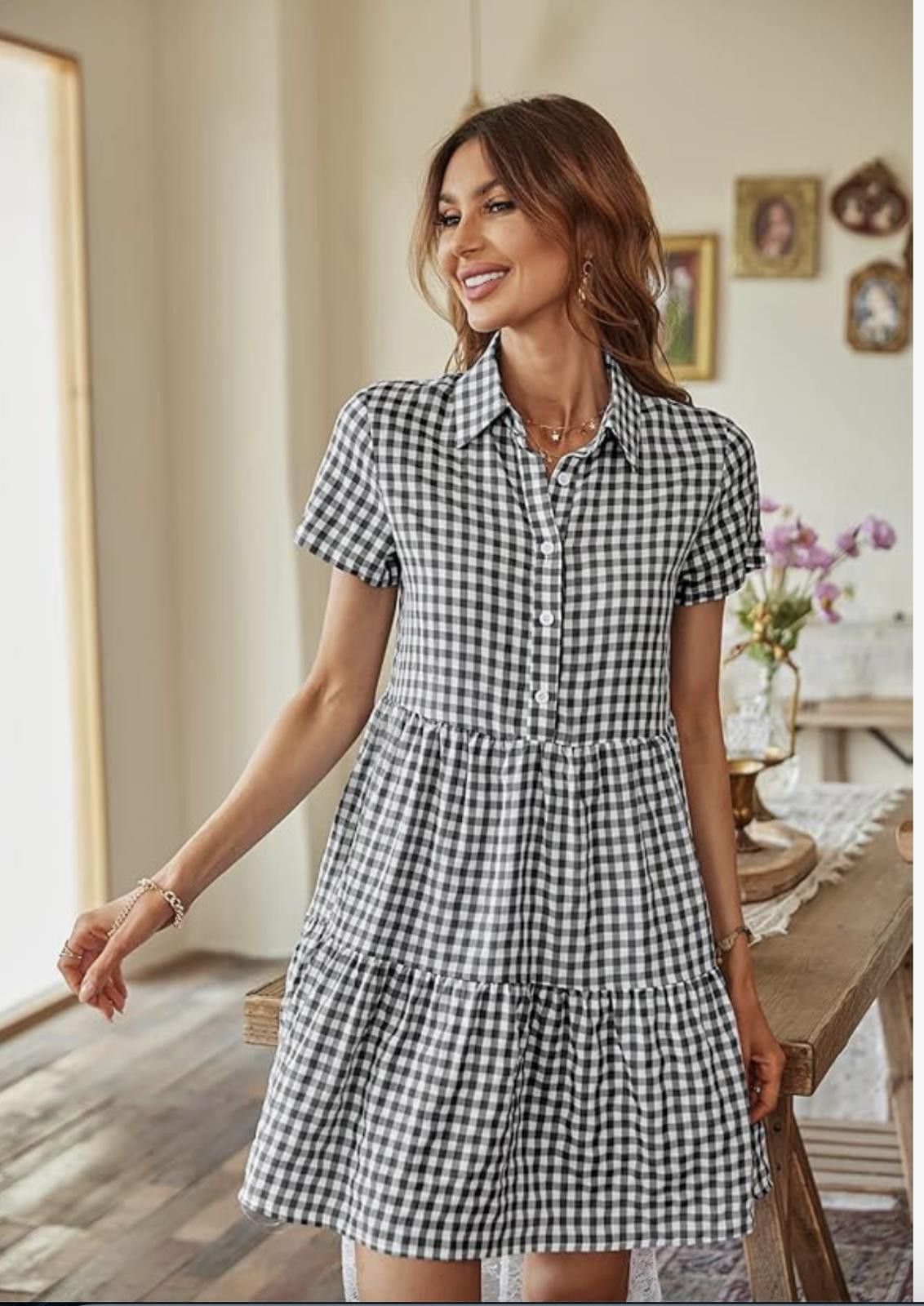 Other Gingham Dress Size L / US 10 / IT 46 - 2 Thumbnail