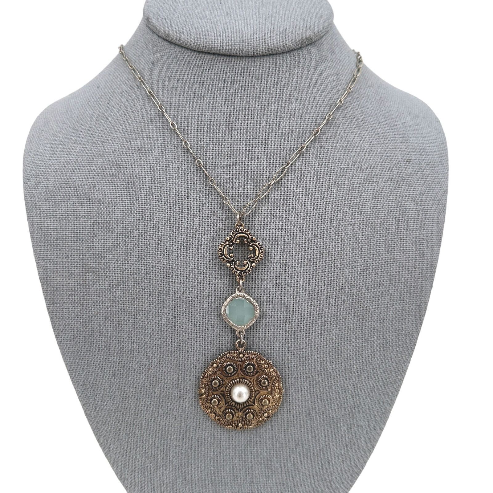 Other Vivi Love Romantic Boho Pendant Necklace Mixed Metal Size ONE SIZE - 2 Thumbnail