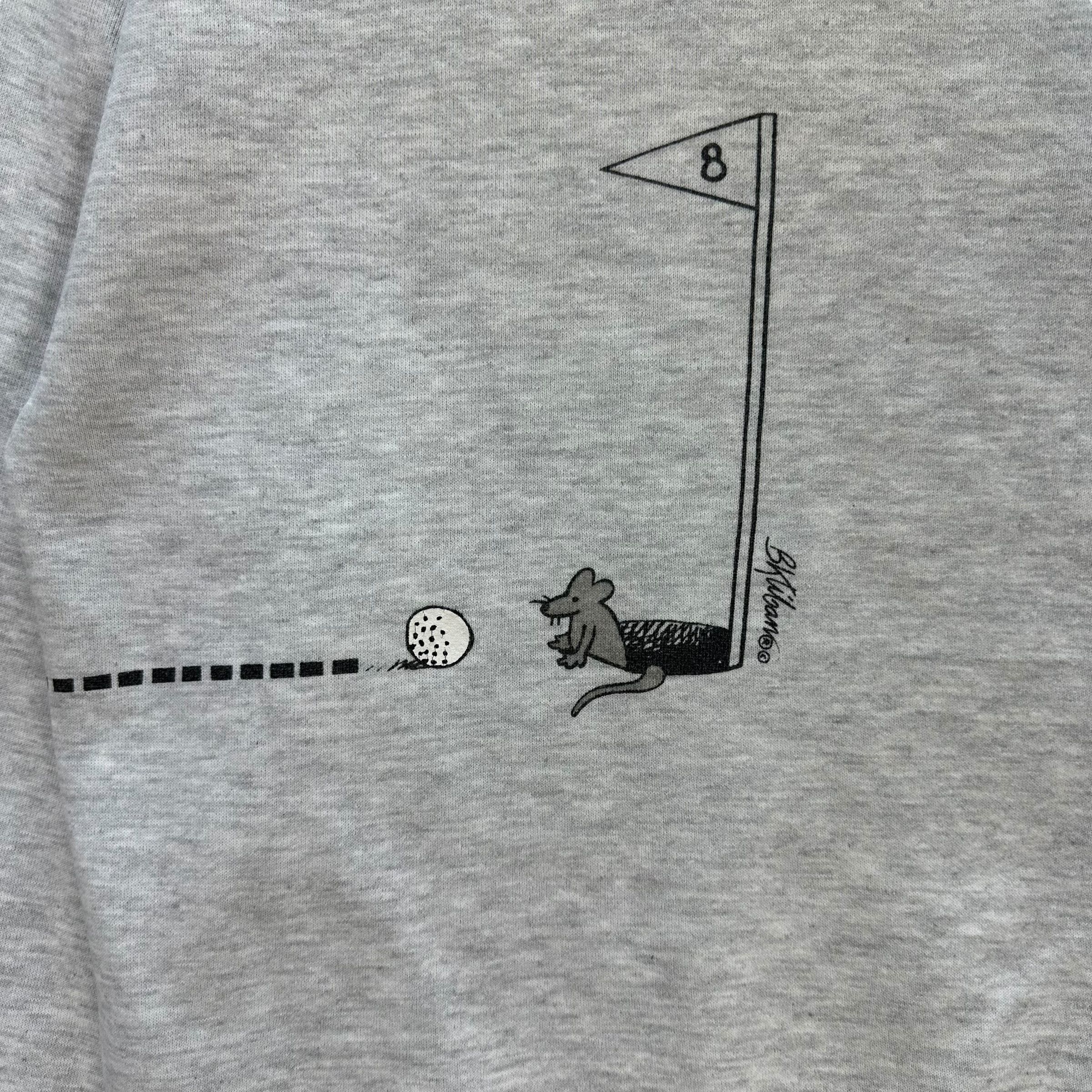 Vintage 90s CRAZY SHIRT Hawaii Cat Golf Big Logo Sweatshirt #A5-0108 Size US M / EU 48-50 / 2 - 11 Thumbnail