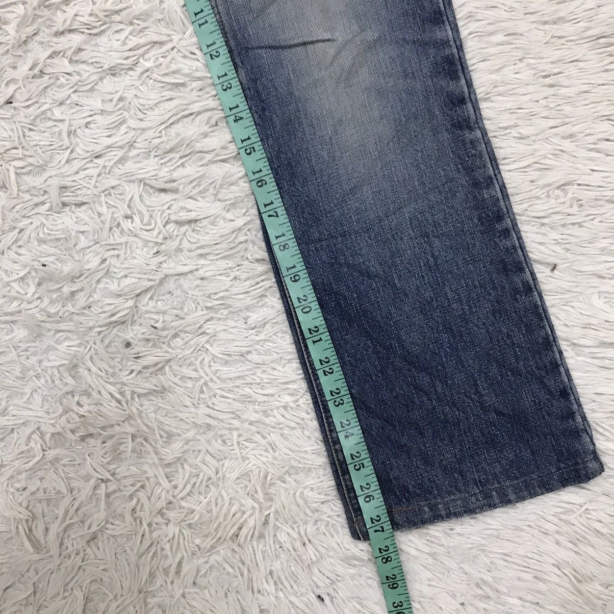 Designer 🔥Flare🔥 Vintage Alcali Distressed Denim Jeans Size US 29 - 22 Thumbnail