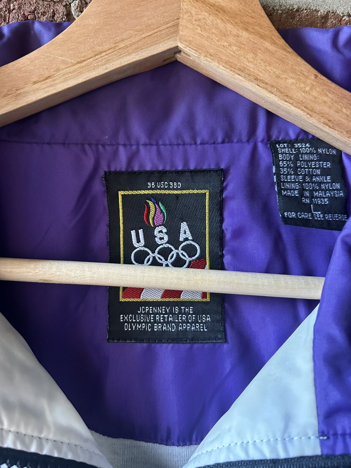 Other Vintage 90s Olympic JCPenney Team USA Purple Windbreaker Size US L / EU 52-54 / 3 - 3 Thumbnail